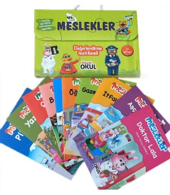 Hayat Okul 1. Sınıf Meslekler Hikaye Seti 10 Kitap