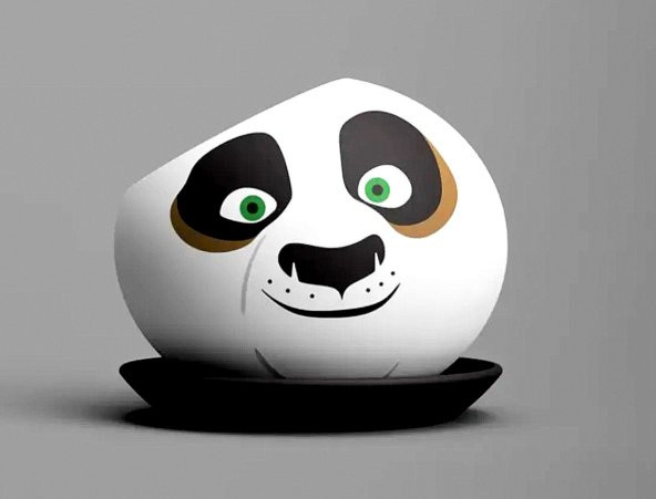Kung Fu Panda Saksı Boyalı Figür 15 CM - 01
