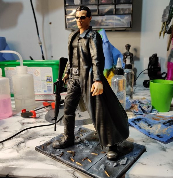 The Matrix Neo Boyalı Figür 25 CM (DEV BOY) - 4