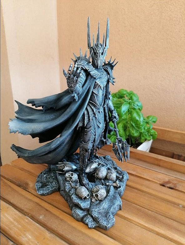 Dark Lord Sauron Boyalı Figür 20 CM Yüzüklerin Efendisi LOTR (DEV BOY)