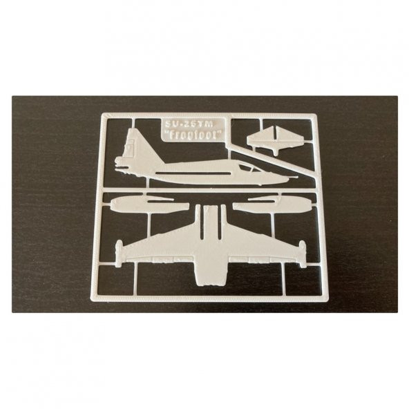 Sukhoi Su-25TM Frogfoot Maket Uçak Kartı - 2