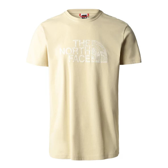 The North Face M S/S WOODCUT DOME TEE-EU Erkek T-Shirt NF0A827H3X41