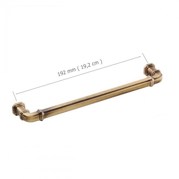 Doğanlar Gusto 192 mm Mobilya Kulp Olifka Antik Sarı - 2