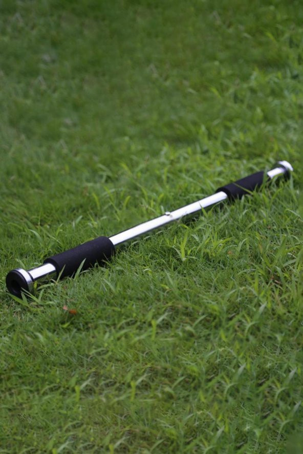 Kapı Barfiksi Süngerli Krom Koridor Barfix Aleti Demiri Şınav Çubuğu Chin Up Pull Up Demiri 80-130cm - 5