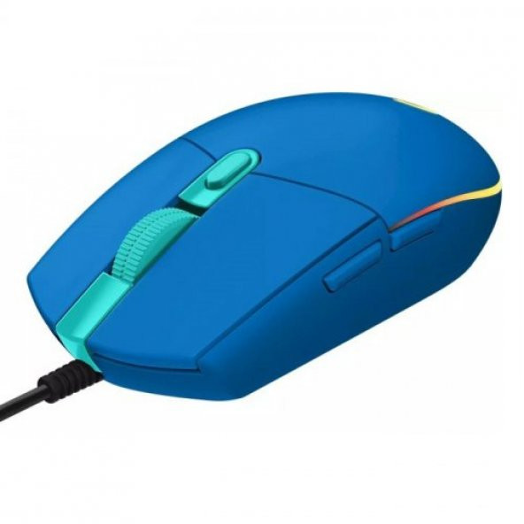 Logitech 910-005801 G102 LightSync Mavi 8000DPI 6 Tuş Optik RGB Blue Kablolu Gaming (Oyuncu) Mouse - 3