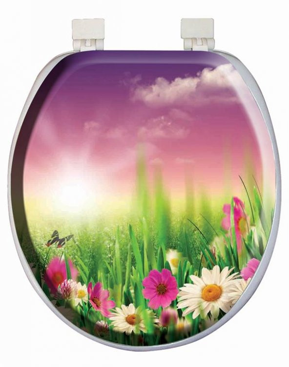Softy Classic Desenli Yumuşak Klozet Kapağı 3741