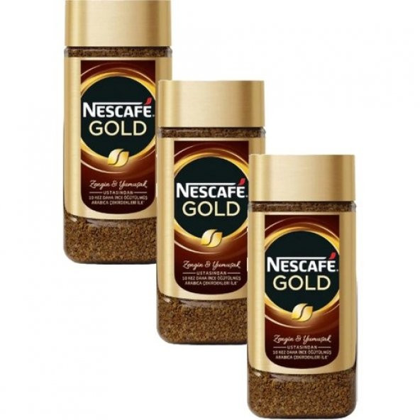 Nescafe Gold Cam Kavanoz - 200 gr X 3 Adet