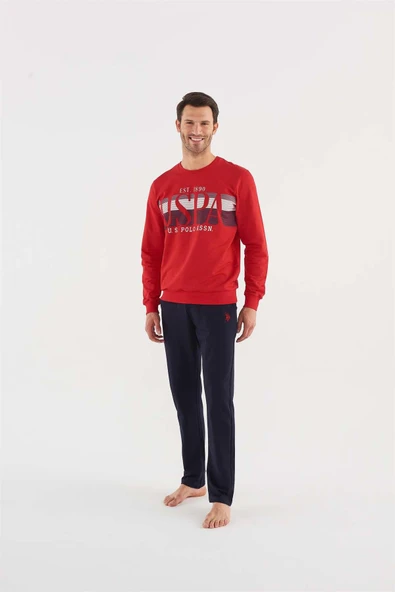U.s Polo Assn 18606 Erkek Pijama Takımı - 1