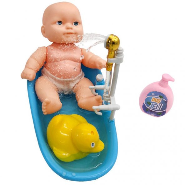 Limon Oyuncak Pilli Küvetli Banyo Seti LMN114 MAVİ - 3