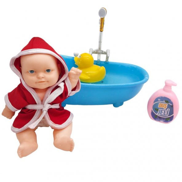 Limon Oyuncak Pilli Küvetli Banyo Seti LMN114 MAVİ - 4