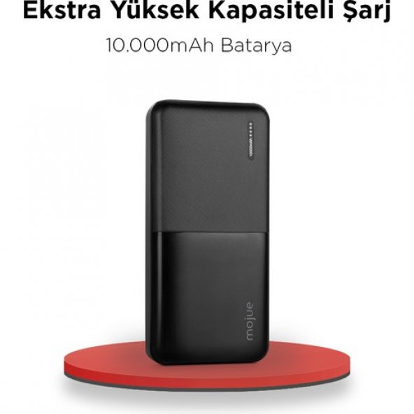 Ttec Mojue 10.000 mAh Powerbank PB08 Taşınabilir Şarj Aleti / Powerbank-Siyah ( by ttec ) - 2