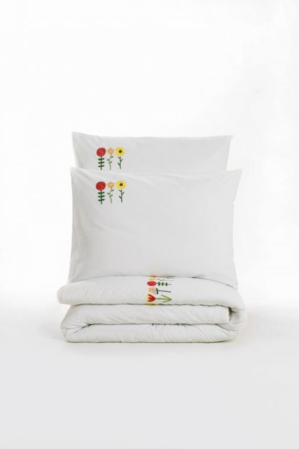 Cotton Box Brode Ranforce Çift Kişilik Nevresim Takımı Mina Pembe - 4
