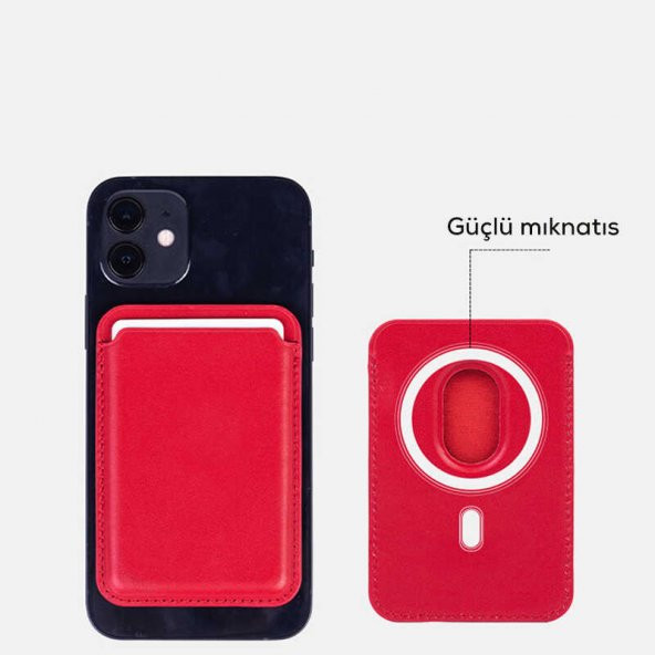 Apple iPhone 13 Pro Cardsafe Magsafe Kartlık Cüzdan Kılıf Kapak - 11
