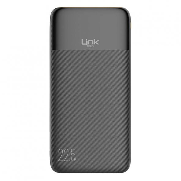 LinkTech PD12 Premium 10000 mAh PD 22.5W Süper Hızlı Powerbank Siyah