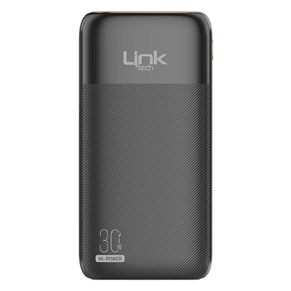 LinkTech PD13 Premium 10000 mAh PD 30W Süper Hızlı Powerbank Siyah