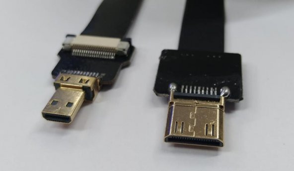 FPV Mini HDMI to Micro HDMI FPC Flat Kablo