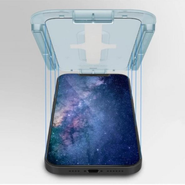 Vendas iPhone 13 Pro Max Uyumlu Uygulama Mekanizmalı Super Hardness Vista Cam Ekran Koruyucu - 2