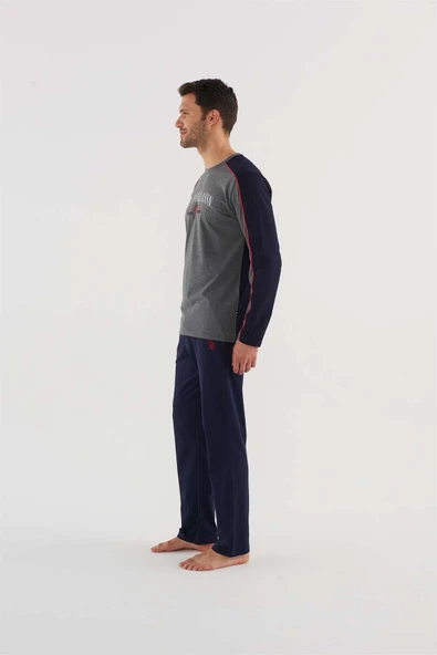 U.s Polo Assn 18620 Erkek Yuvarlak Yaka Pijama Takım - 2