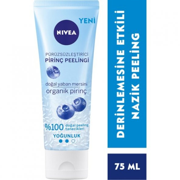Nivea Pürüzsüzleştirici Pirinç Peelingi Doğal Yaban Mersini 75ml
