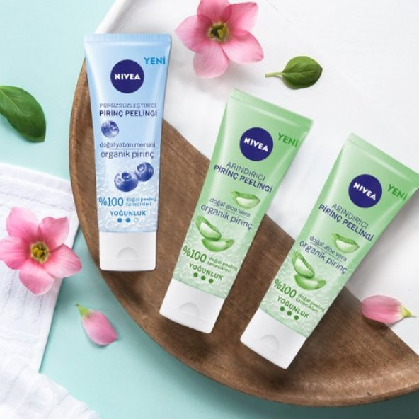 Nivea Pürüzsüzleştirici Pirinç Peelingi Doğal Yaban Mersini 75ml - 4