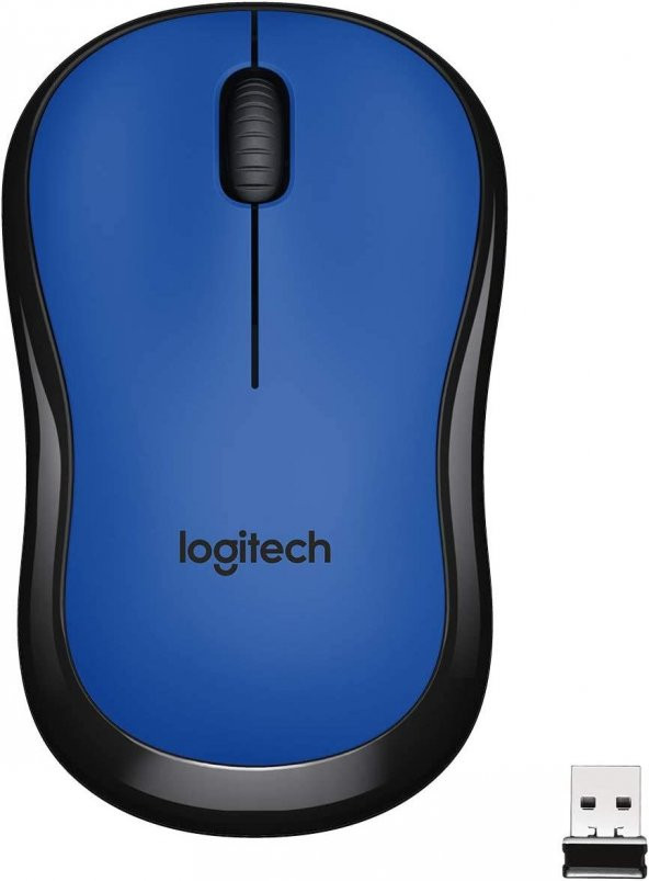 logitech M220 Sessiz Kompakt Kablosuz Mouse - Mavi