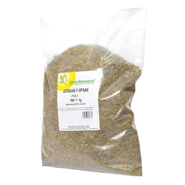 Doğan Baharatçılık Isırgan Otu Yaprağı 1 Kg Doğal Kiloluk Paket