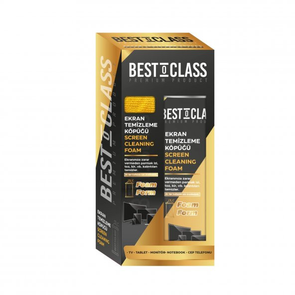 Bestoclass Premium Product Ekran Temizleme Köpüğü 500Ml - Tv, Monitör, Tablet, Telefon, Laptop için genel temizleme köpük - Antistatik ürün görseli 1