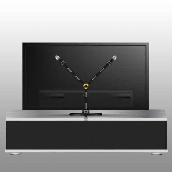 Bestoclass Premium Product Tv Güvenlik Kiti  - 15" - 75" Tvler için uyumlu - Bebek, Deprem, Pets Güvenlik Kemeri - 2