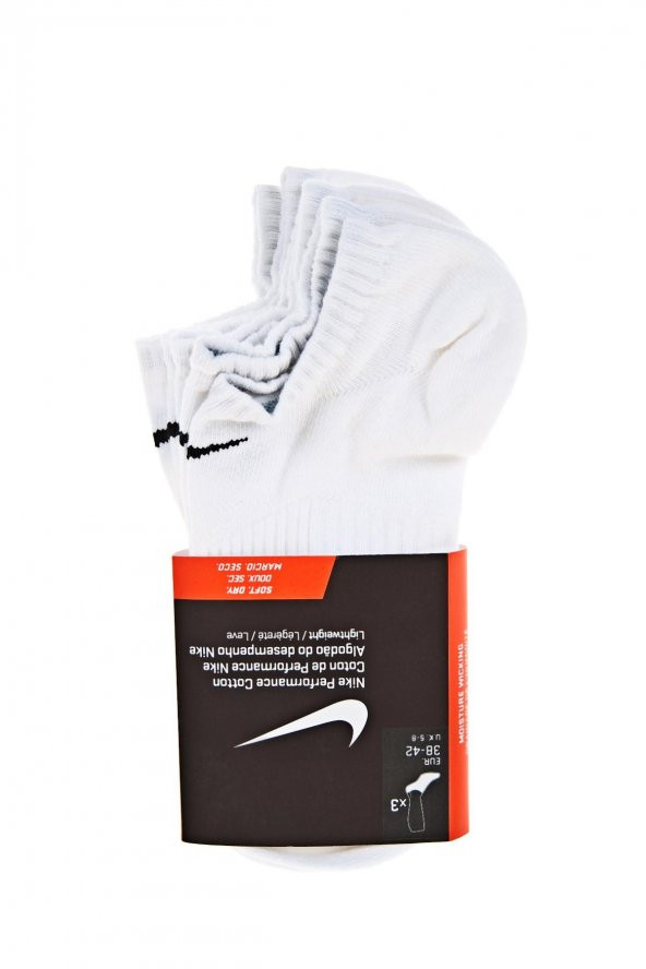 Nike SX4705-101 Performance Lightweight 3Pairs Erkek Spor Çorap