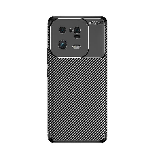 Gpack Xiaomi Mi 13 Pro Kılıf Negro Karbon Silikon DizaynFull Ekran Koruyucu