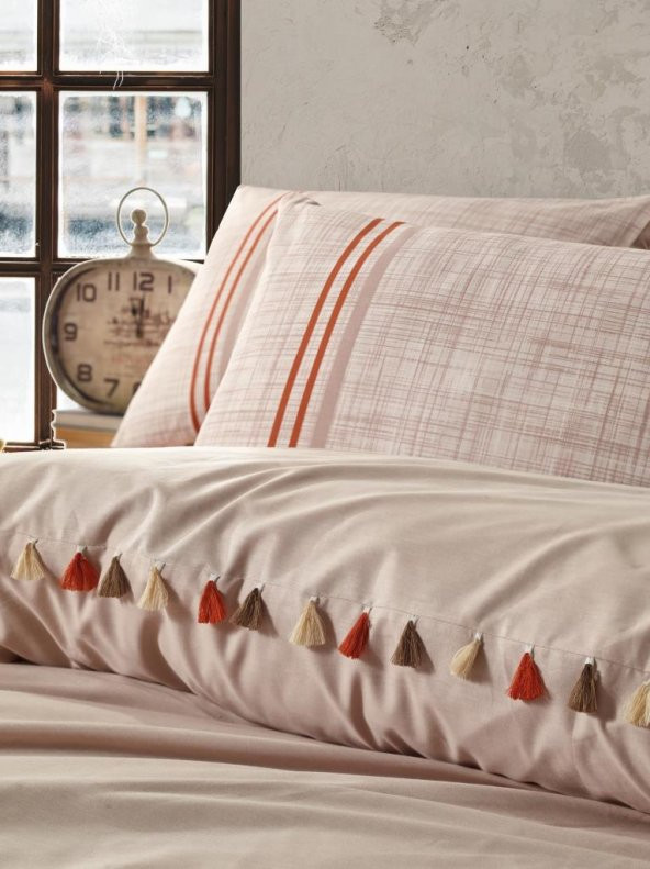 Cotton Box Candy Çift Kişilik Nevresim Takımı Merri Bej - Resim 2