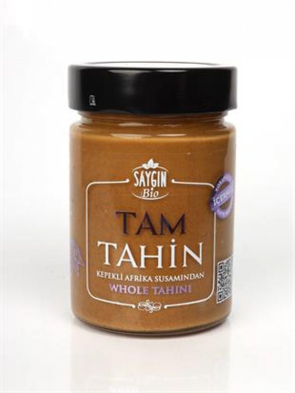 SAYGIN Kepekli Tam Susam Tahini 300 Gr Cam Kavanoz