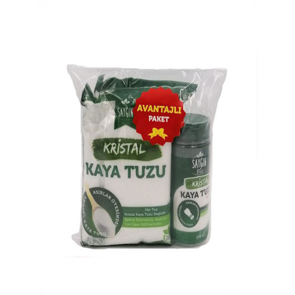 Kaya Tuzu Tuzluklu İkili Set 500+250 Gr