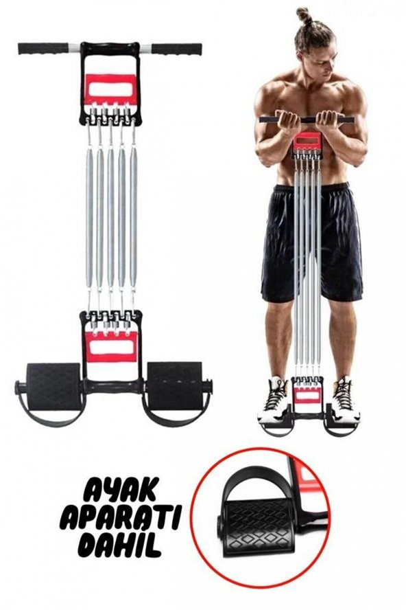 PEKİAL  5 Dirençli El Ayak Göğüs Yayı Çelik Yay Spor Aleti
