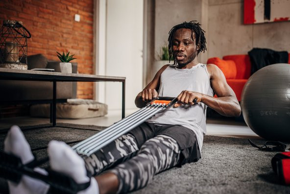 PEKİAL El Ayak Göğüs Yayı Çelik Yay Spor Aleti - 3