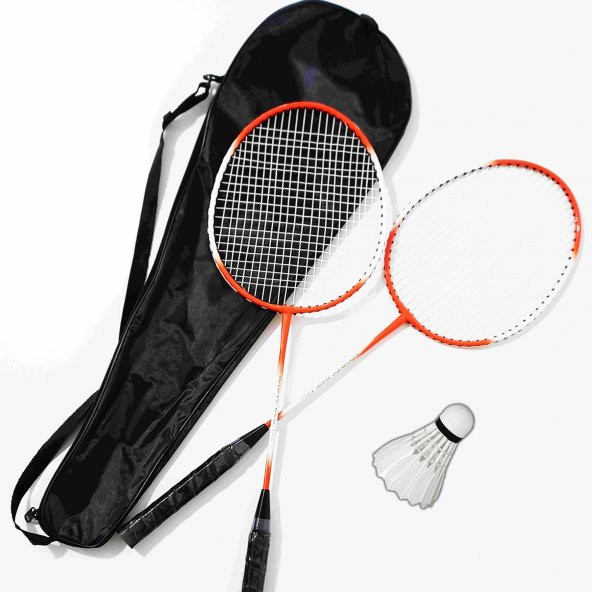 Çantalı PRO Badminton Seti 2 Adet Badminton Raketi 1 Adet Badminton Topu Pro Badminton Set - 1