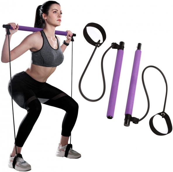 PEKİAL Pilates Studio Egzersiz Çubuğu Squat Pilates Barı - 2