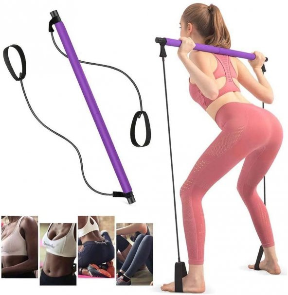 PEKİAL Pilates Barı Egzersiz Çubuğu Squat Çalışma Aleti - 1