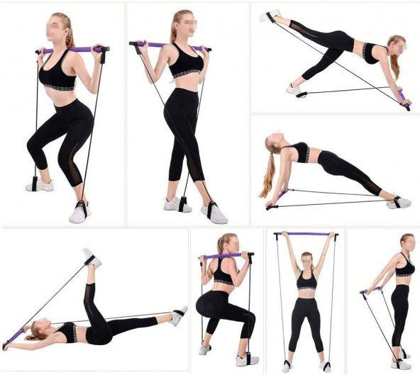 PEKİAL Pilates Barı Egzersiz Çubuğu Squat Çalışma Aleti - 3