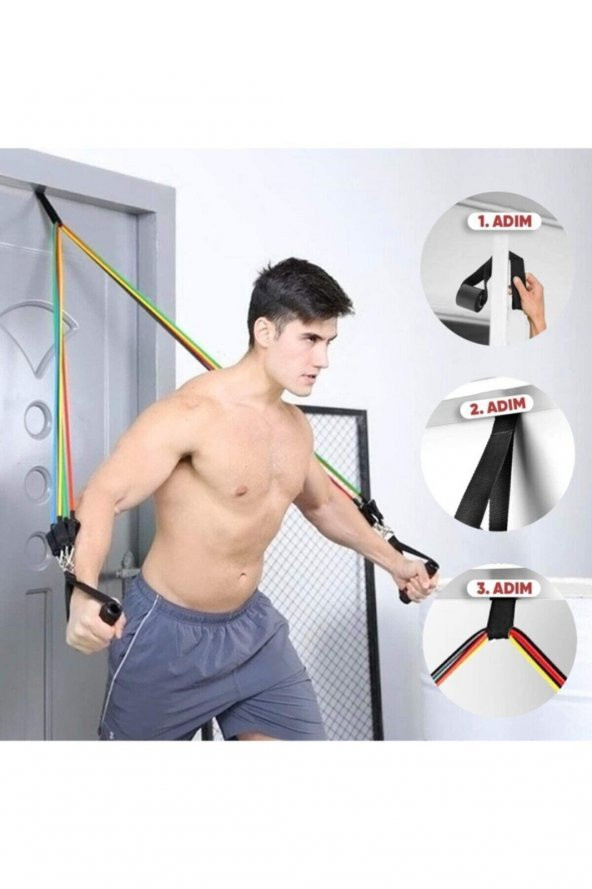 PEKİAL 5 Li Direnç ve Egzersiz Lastiği Seti - Resim 2