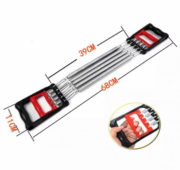 PEKİAL Ayarlanabilir Çelik Göğüs Yayı (5li) Göğüs Kol Kas Geliştirme Yayı - 3