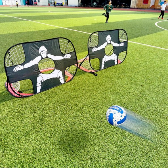Slıpt Çok Fonksiyonlu 2si 1 arada Mini Futbol Eğitim Kalesi  Hem Açık Hem Kapalı Futbol Antreman Ka - 1