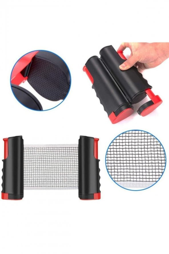 Mekanizmalı Taşınabilir Teleskopik Kaymaz Ping Pong Masa Tenisi Filesi Aparatı