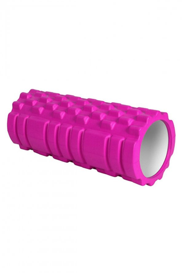 Kısa Pembe Foam Roller Masaj Köpüğü Köpük Rulo Yuvarlama Köpüğü