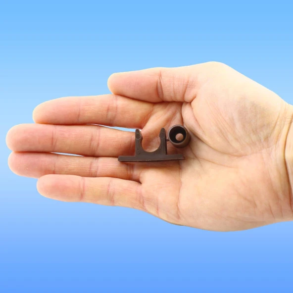 Mobilya Dolap Kapak Tutucu Plastik Çıt Çıt Kahverengi (10 ADET) - 3