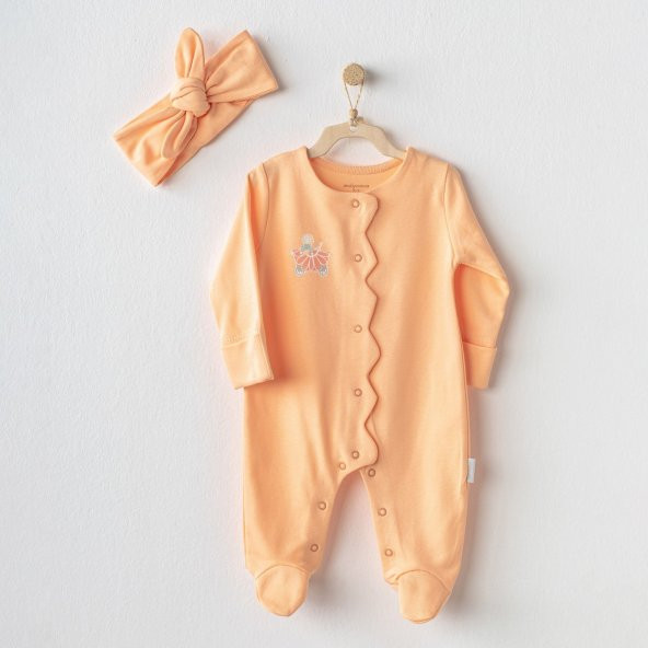 Andywawa AC23533 Cute Playmate Bebe Tulum Takım Salmon