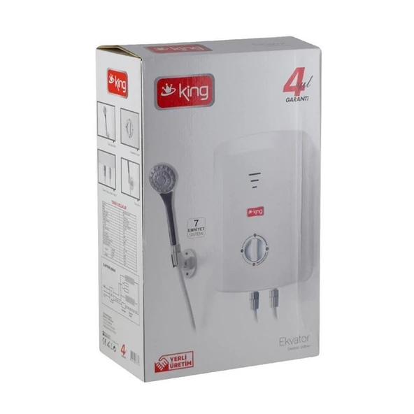 King Elektrikli Şofben K7008 Ekvator Ani Su Isıtıcı Şofben - 2