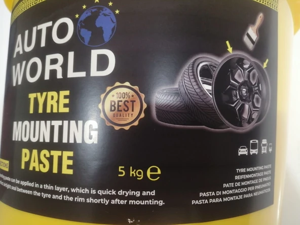 Auto World Lastik Montaj Kremi 5kg Sarı Krem - Resim 2