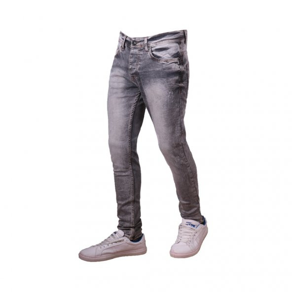 Vikings Jeans Erkek Denim Pantolon Gri 83461