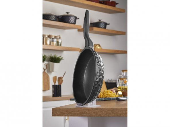 Taç Bella Döküm Tava 26 Cm Siyah - 6